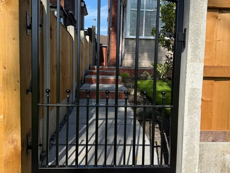 Wrought Iron - Double and Single Gates made in Wigan by Newtown Gates & Welding