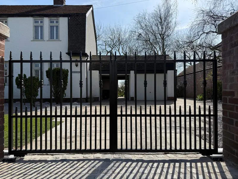 Wrought Iron - Double and Single Gates made in Wigan by Newtown Gates & Welding