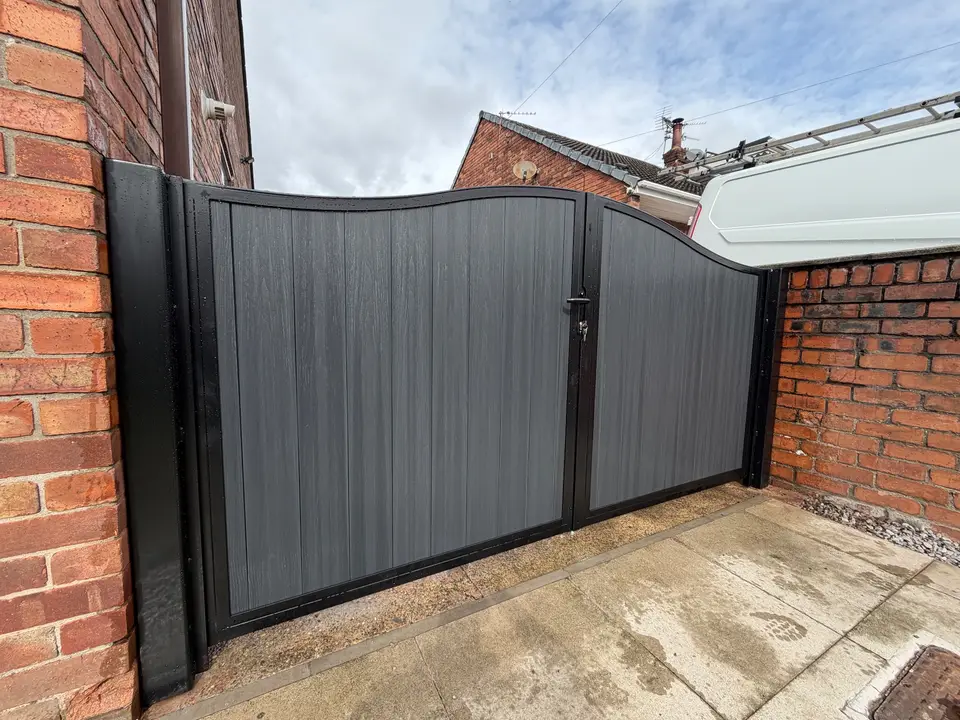Composite - Double Gates made in Wigan by Newtown Gates & Welding