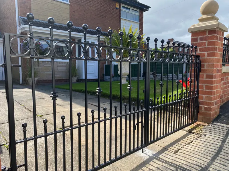 Wrought Iron - Double and Single Gates made in Wigan by Newtown Gates & Welding