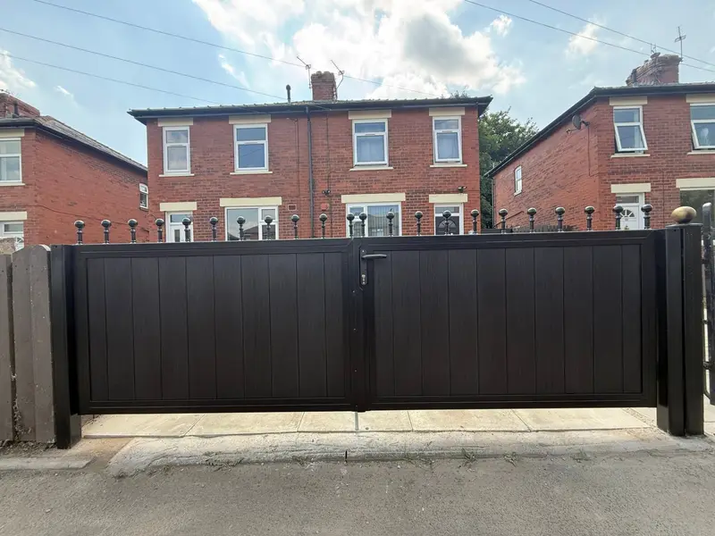 Composite - Double Gates made in Wigan by Newtown Gates & Welding