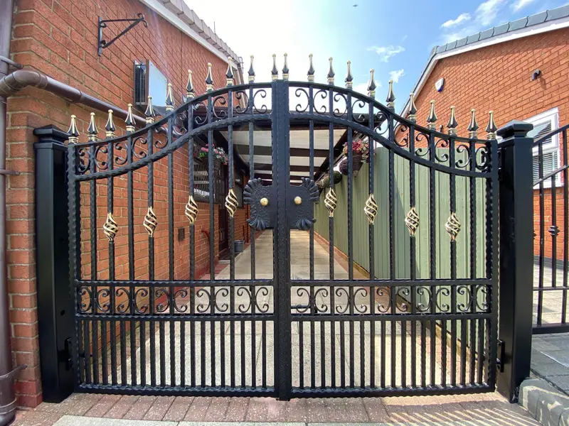 Wrought Iron - Double and Single Gates made in Wigan by Newtown Gates & Welding